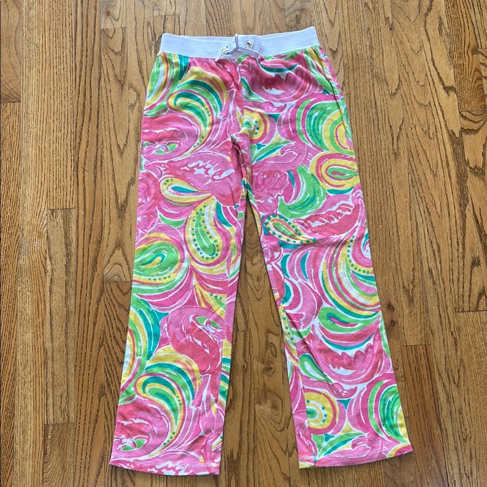 Lilly Pulitzer kids beach pants size extra large 12-14 EUC